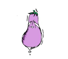 An eggplant sticker #8455871