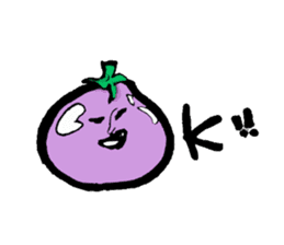 An eggplant sticker #8455872
