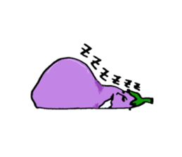 An eggplant sticker #8455874