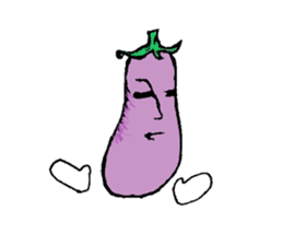An eggplant sticker #8455875