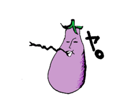 An eggplant sticker #8455877