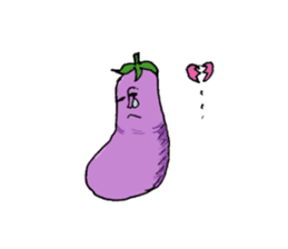 An eggplant sticker #8455880