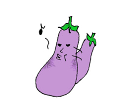 An eggplant sticker #8455881