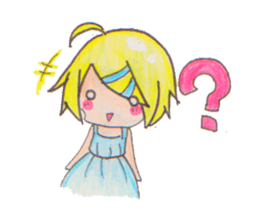 Short hair girl diary sticker #8457228