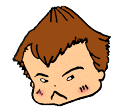The Volcano Hairstyle Boy sticker #8457634