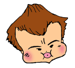 The Volcano Hairstyle Boy sticker #8457636