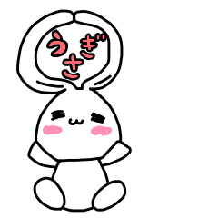 Sticker of the rabbit.