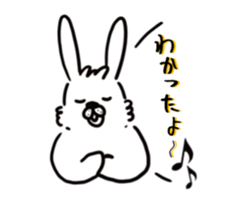 OPTIMIST RABBIT sticker #8458399