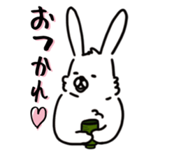 OPTIMIST RABBIT sticker #8458401