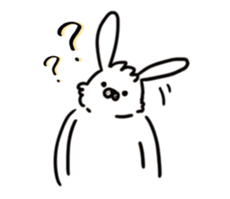 OPTIMIST RABBIT sticker #8458405