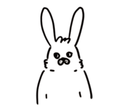 OPTIMIST RABBIT sticker #8458406