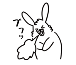 OPTIMIST RABBIT sticker #8458410
