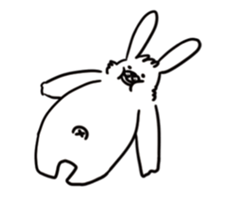 OPTIMIST RABBIT sticker #8458413