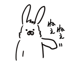 OPTIMIST RABBIT sticker #8458414