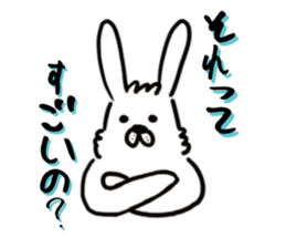 OPTIMIST RABBIT sticker #8458415