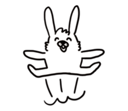 OPTIMIST RABBIT sticker #8458419
