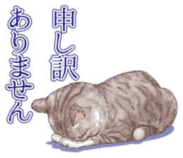 Strange pose cat 5 sticker #8460540