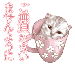 Strange pose cat 5 sticker #8460553