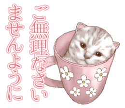 Strange pose cat 5 sticker #8460553