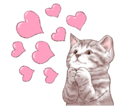 Strange pose cat 5 sticker #8460555