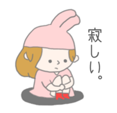 A Long Distance rabbit Lover sticker #8460575