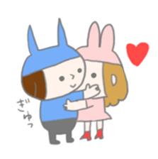 A Long Distance rabbit Lover sticker #8460579