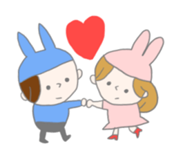 A Long Distance rabbit Lover sticker #8460582