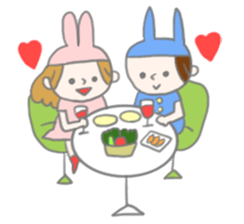 A Long Distance rabbit Lover sticker #8460592