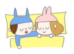 A Long Distance rabbit Lover sticker #8460593