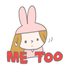 A Long Distance rabbit Lover sticker #8460600