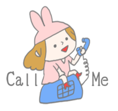 A Long Distance rabbit Lover sticker #8460602