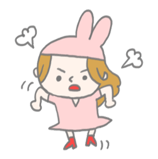 A Long Distance rabbit Lover sticker #8460607