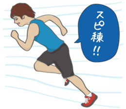 RUNNERS STAMP(mens) sticker #8460742