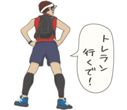 RUNNERS STAMP(mens) sticker #8460747