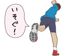 RUNNERS STAMP(mens) sticker #8460749