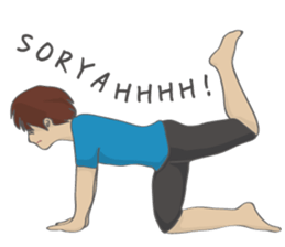 RUNNERS STAMP(mens) sticker #8460754