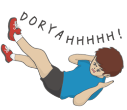 RUNNERS STAMP(mens) sticker #8460755