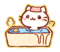 Cute cat friends "Shiro-kun" sticker #8460842