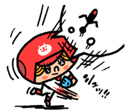 Softball and cats sticker #8461137