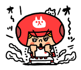 Softball and cats sticker #8461141