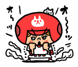 Softball and cats sticker #8461141