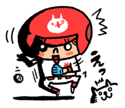 Softball and cats sticker #8461145