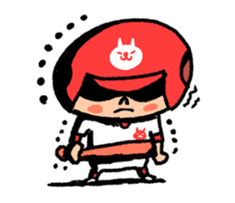 Softball and cats sticker #8461148