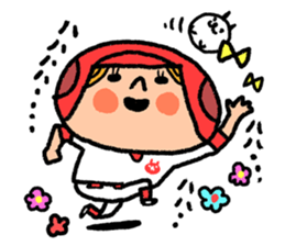 Softball and cats sticker #8461153