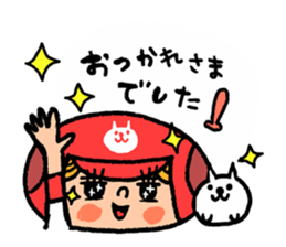 Softball and cats sticker #8461162