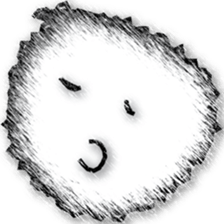 Sketch facial expression sticker #8461175