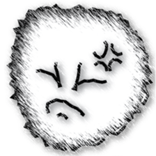 Sketch facial expression sticker #8461185