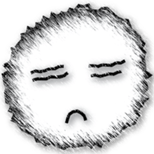 Sketch facial expression sticker #8461188