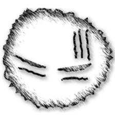 Sketch facial expression sticker #8461190