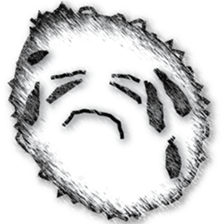 Sketch facial expression sticker #8461195